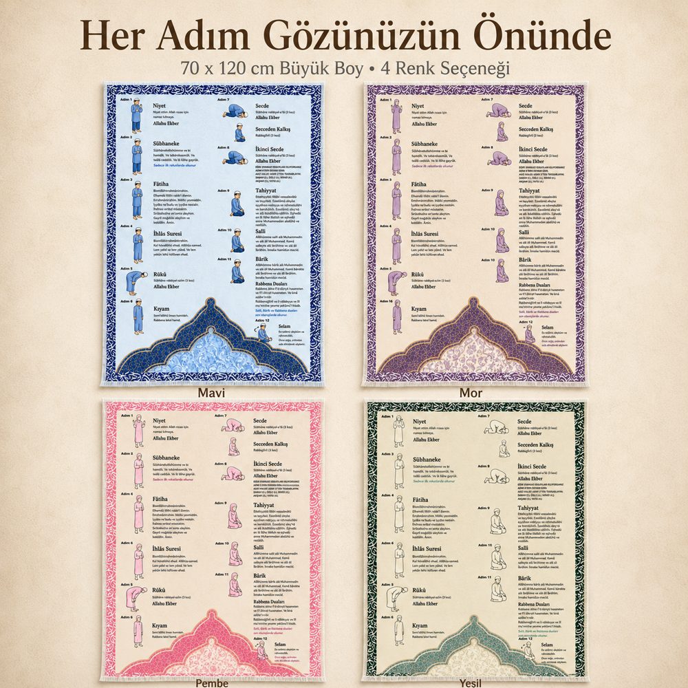 ORTEVA SEKİNE learning prayer mat